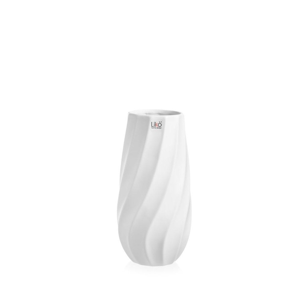 VASO ONDA CERAMICA BIANCO